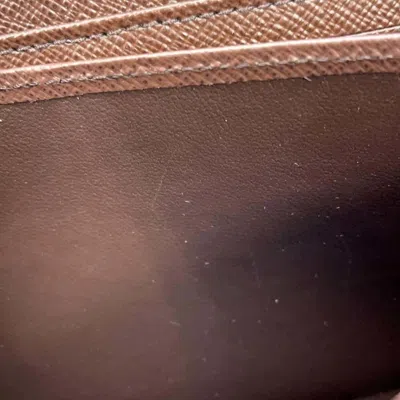 Pre-owned Louis Vuitton Brown Damier Canvas Ebene Damier Canvas Long Wallet (bi-fold) ()