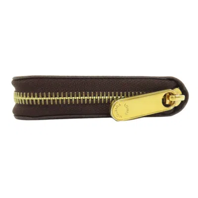 Pre-owned Louis Vuitton Brown Ebene Damier Canvas Long Wallet (bi-fold) ()