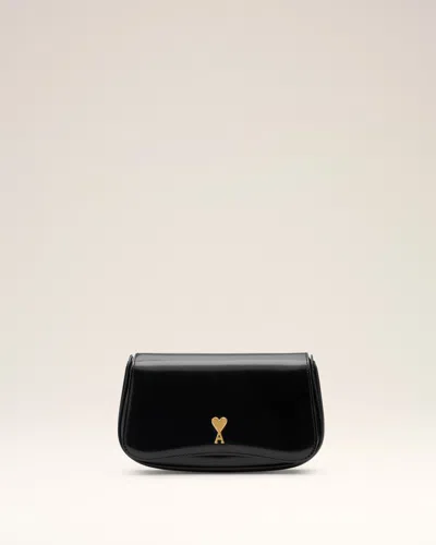 Ami Alexandre Mattiussi Ami Paris Women Small Crossbody Paris Paris Bag Glazed Leather