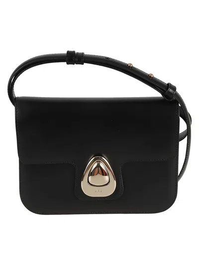 Apc A.p.c. Structured Cowhide Leather Shoulder Bag