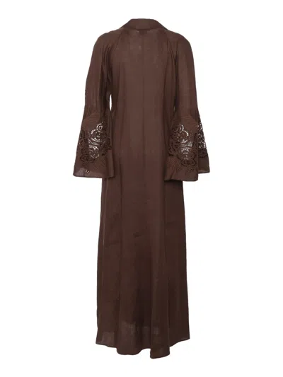 Max Mara Relaxed Midi Dress With Collared Neckline