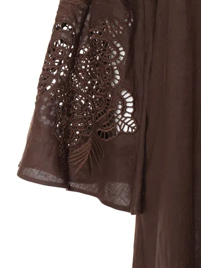 Max Mara Relaxed Midi Dress With Collared Neckline