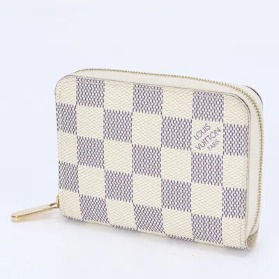 Pre-owned Louis Vuitton Damier Azur Damier Azur Coated Canvas Leather Wallet (bi-fold) ()