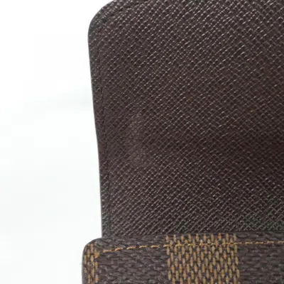 Pre-owned Louis Vuitton Damier Canvas Ebene Coated Canvas Long Wallet (bi-fold) ()