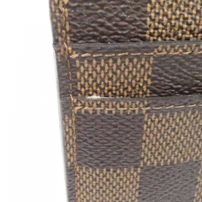 Pre-owned Louis Vuitton Damier Canvas Ebene Coated Canvas Long Wallet (bi-fold) ()