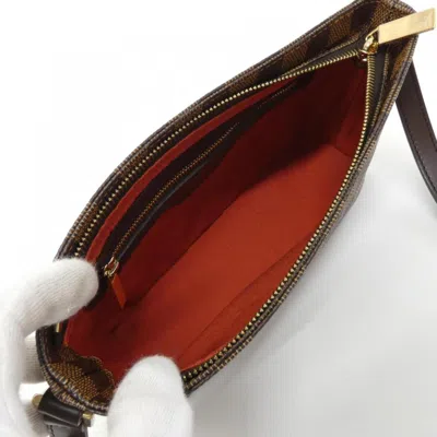 Pre-owned Louis Vuitton Damier Canvas Ebene Coated Canvas Shoulder Bag ()