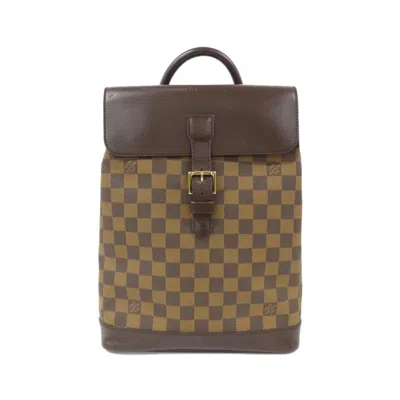 Pre-owned Louis Vuitton Damier Ebene Coated Canvas Backpack ()