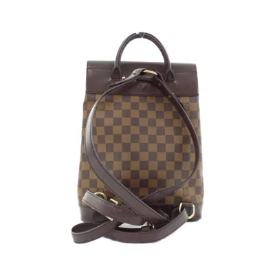 Pre-owned Louis Vuitton Damier Ebene Coated Canvas Backpack ()