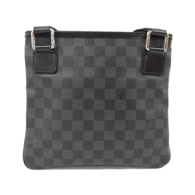 Pre-owned Louis Vuitton Damier Graphite Graphite Coated Canvas Shoulder Bag ()