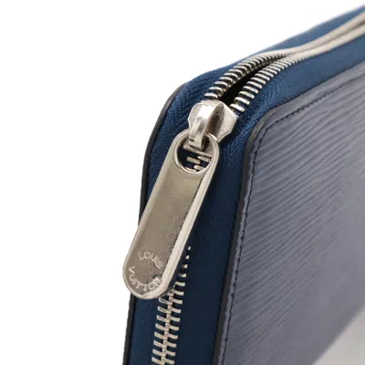 Pre-owned Louis Vuitton Epi Blue Indigo Epi Leather Long Wallet (bi-fold) ()