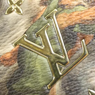 Pre-owned Louis Vuitton Grand Blue Coated Canvas Long Wallet (bi-fold) ()