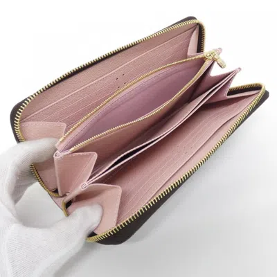 Pre-owned Louis Vuitton Marron Monogram Rose Ballerine Monogram Long Wallet (bi-fold) ()