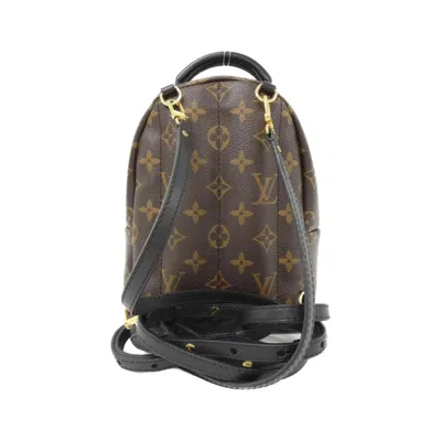 Pre-owned Louis Vuitton Monogram Marron Coated Canvas Backpack ()
