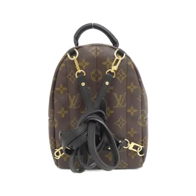 Pre-owned Louis Vuitton Monogram Marron Coated Canvas Backpack ()