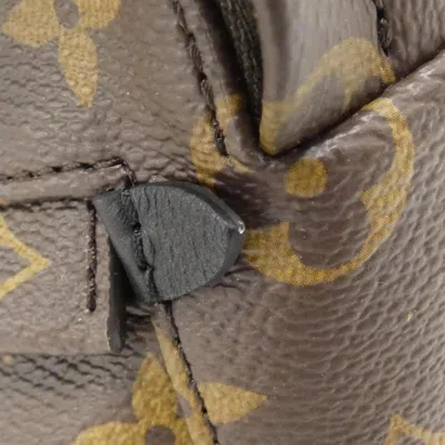 Pre-owned Louis Vuitton Monogram Marron Coated Canvas Backpack ()