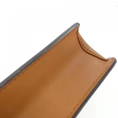 Pre-owned Louis Vuitton Monogram Marron Coated Canvas Chain/shoulder Wallet ()