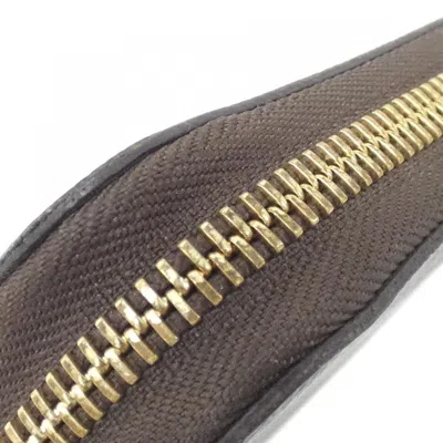 Pre-owned Louis Vuitton Monogram Marron Coated Canvas Long Wallet (bi-fold) ()
