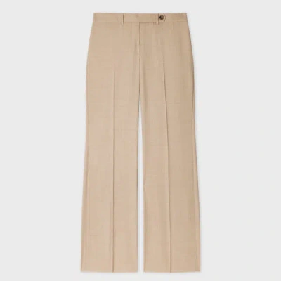 Paul Smith Women's 'a Suit To Travel In' - Stone Wool Bootcut Trousers Brown