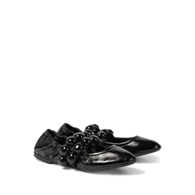 Alaïa Alaia Sphere Leather Mary Jane Flats In Black