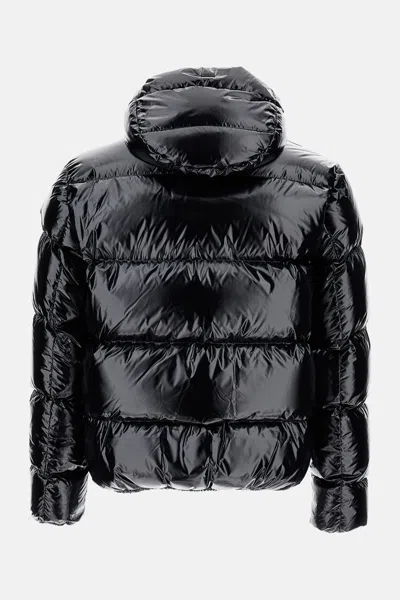 Herno Gloss Bomber Jacket In Black