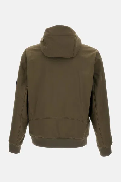 C.p. Company C.p.company C.p. Shell-r Hooded Jacket In Green