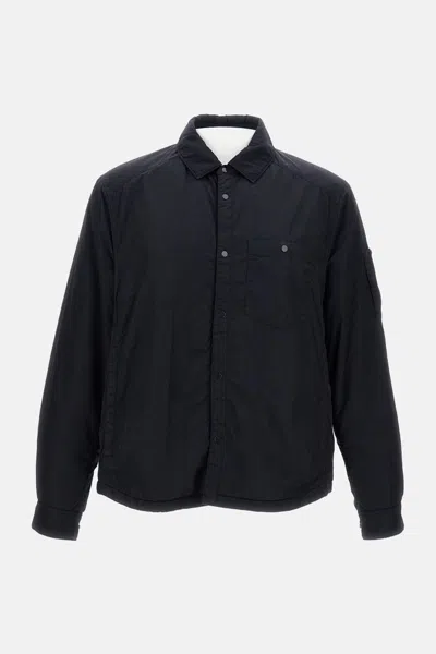 C.p. Company C.p.company Buttoned Pocket Overshirt In Black
