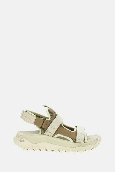 Moncler Beige Logo Sandals