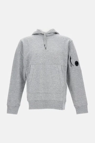 C.p. Company Casual Hooded Sweatshirt With Front Pocket In Gray