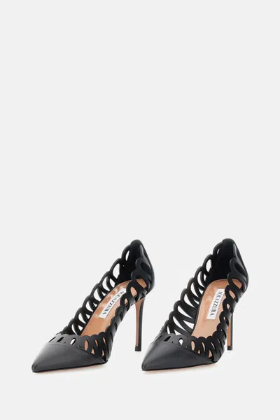 Aquazzura Black Pointed Toe Heels