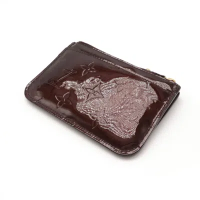 Pre-owned Louis Vuitton Monogram Vernis Amarante Coin Purse/coin Case ()