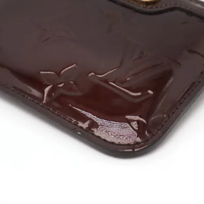 Pre-owned Louis Vuitton Monogram Vernis Amarante Coin Purse/coin Case ()