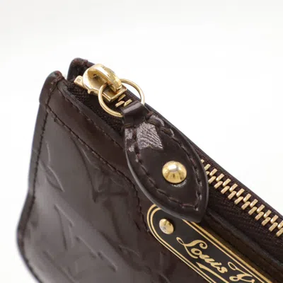 Pre-owned Louis Vuitton Monogram Vernis Amarante Coin Purse/coin Case ()