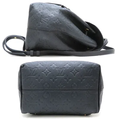 Pre-owned Louis Vuitton Noir Leather Backpack ()