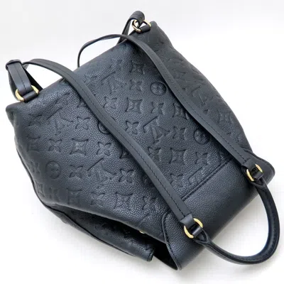 Pre-owned Louis Vuitton Noir Leather Backpack ()