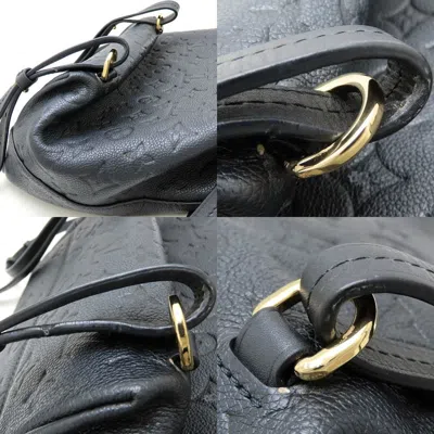 Pre-owned Louis Vuitton Noir Leather Backpack ()