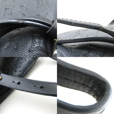 Pre-owned Louis Vuitton Noir Leather Backpack ()