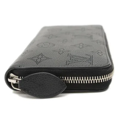 Pre-owned Louis Vuitton Noir Mahina Leather Long Wallet (bi-fold) ()