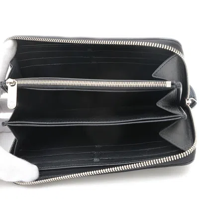 Pre-owned Louis Vuitton Noir Mahina Leather Long Wallet (bi-fold) ()