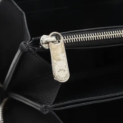 Pre-owned Louis Vuitton Noir Mahina Leather Long Wallet (bi-fold) ()