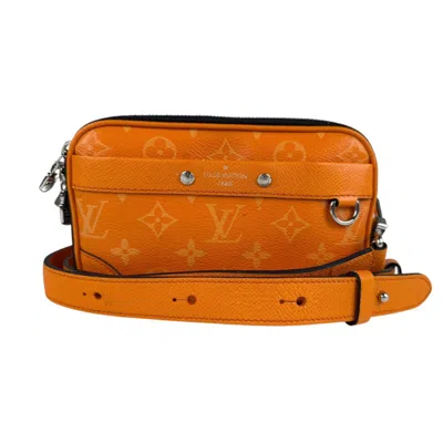 Pre-owned Louis Vuitton Orange Taigarama Shoulder Bag ()