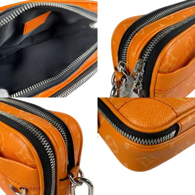 Pre-owned Louis Vuitton Orange Taigarama Shoulder Bag ()