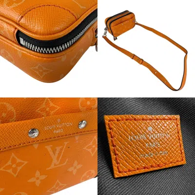 Pre-owned Louis Vuitton Orange Taigarama Shoulder Bag ()