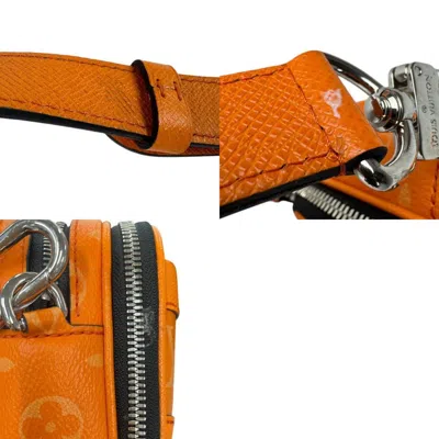 Pre-owned Louis Vuitton Orange Taigarama Shoulder Bag ()
