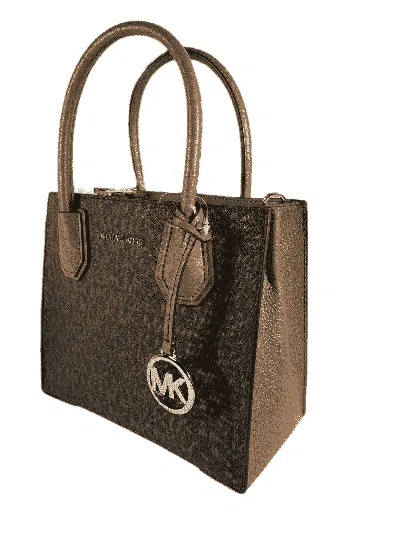 Michael Kors Mercer Medium Brown Leather Messenger Bag