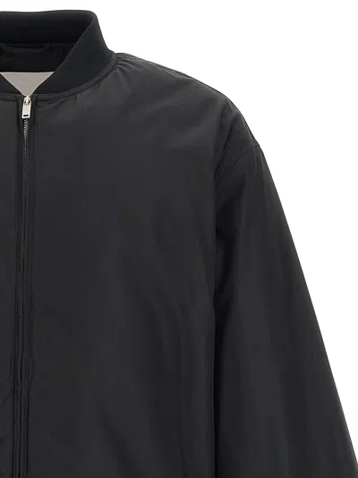 Jil Sander Balloon-sleeve Bomber Jacket In Black