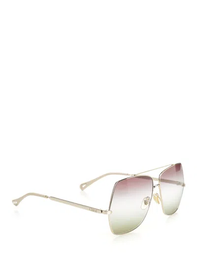 Chloé Aly Glasses Gold