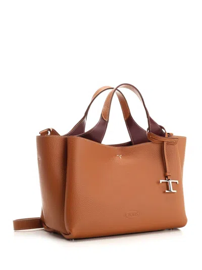 Tod's Apa 2 Manici Mini Trac Pelle T Pend Handbags Brown