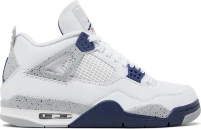 Jordan 4 Retro Midnight Navy In White