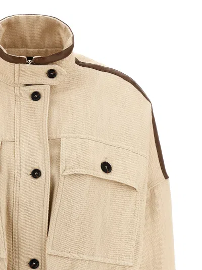 Pinko Babilonia Casual Jackets And Parka Beige