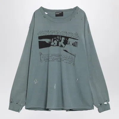Enfants Riches Deprimes Boy In Chains Graphic-print Long-sleeve T-shirt In Gray